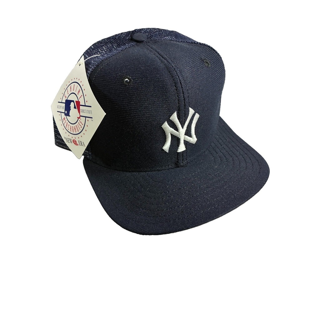 VTG 1980s New Era Pro Model NY Yankees Trucker Hat NWT Dupont Visor Made in USA